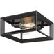 Smyth 2 Light 12 inch Matte Black Flush Mount Ceiling Light
